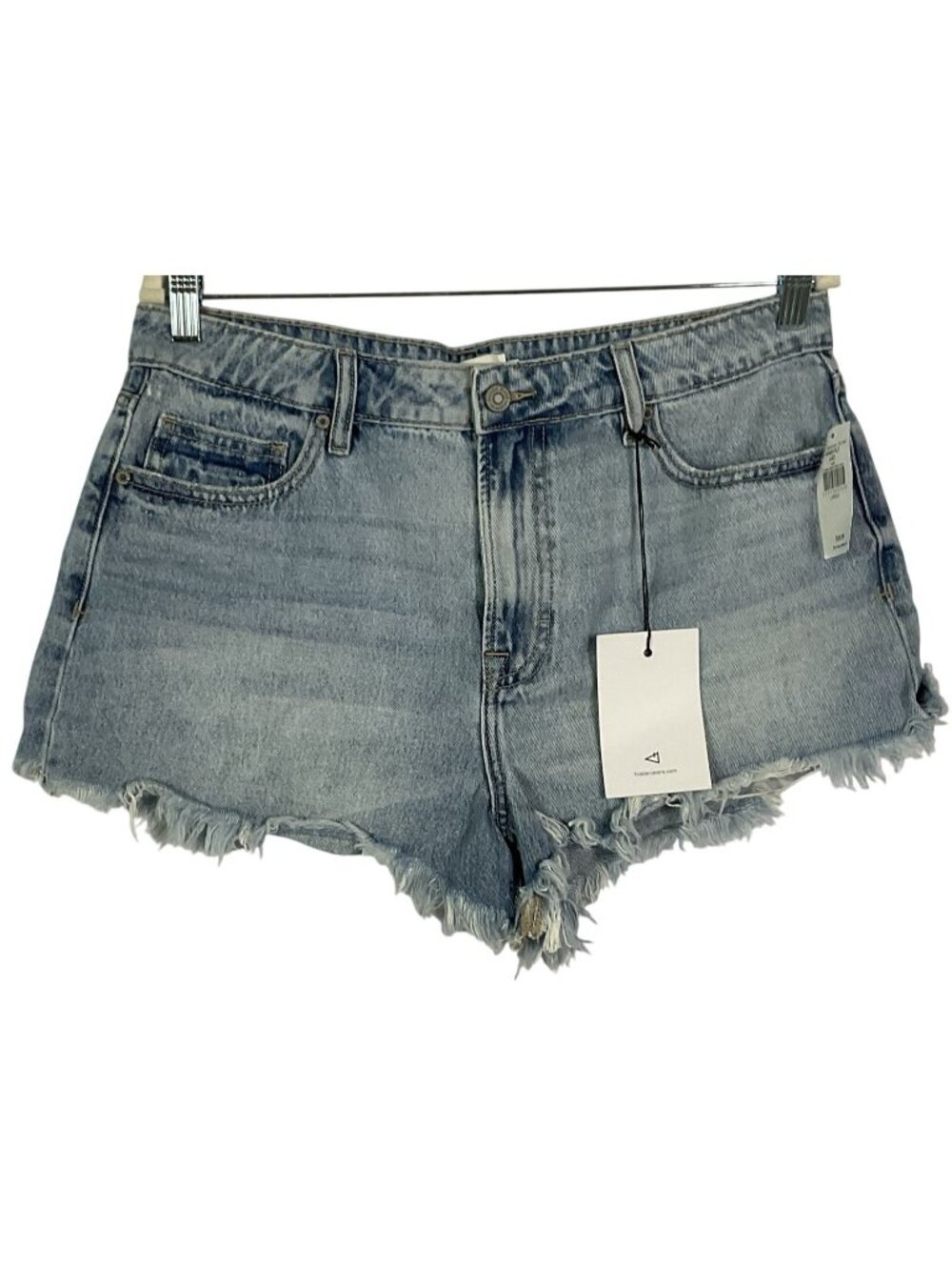 Hidden Jeans High Rise Denim Cutoff Shorts Light Wash Distressed Frayed Hem NWT